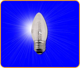 25W ES Clear Halogen Candle